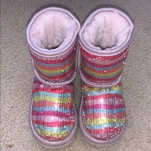 Toddler girl sequin uggs size 8